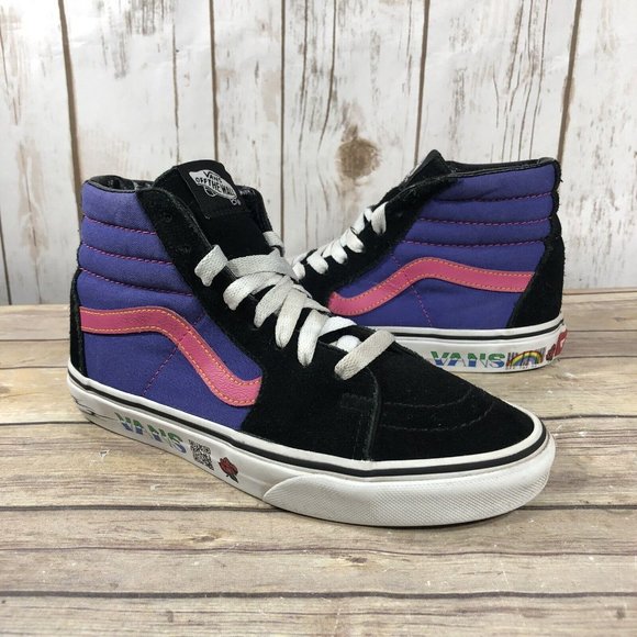 Vans Sk8-Hi Disruptive Shoes Womens Size 6 Athletic Canvas Skateboarding Lace Up - Picture 2 of 12